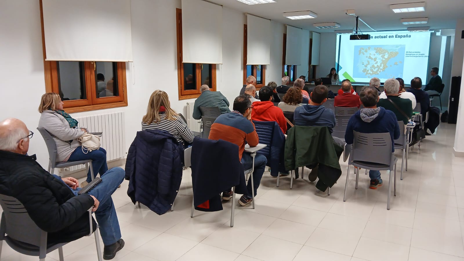La charla sobre comunidades energéticas se ha celebrado en la sede de la Comarca del Campo de Daroca
